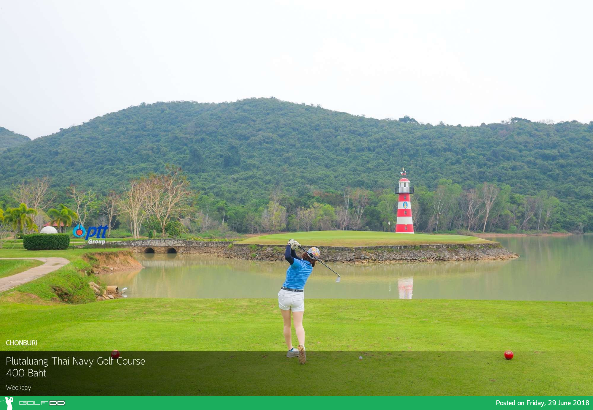 Plutaluang Thai Navy Golf Course ลดราคามากแบบนี้ สนามอื่นมีหนาวๆ 