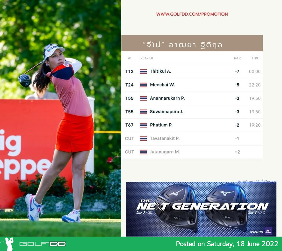 สกอร์ 7 สาวไทยจบรอบสอง กอล์ฟแอลพีจีเอทัวร์ Meijer LPGA Classic for Simply Give 