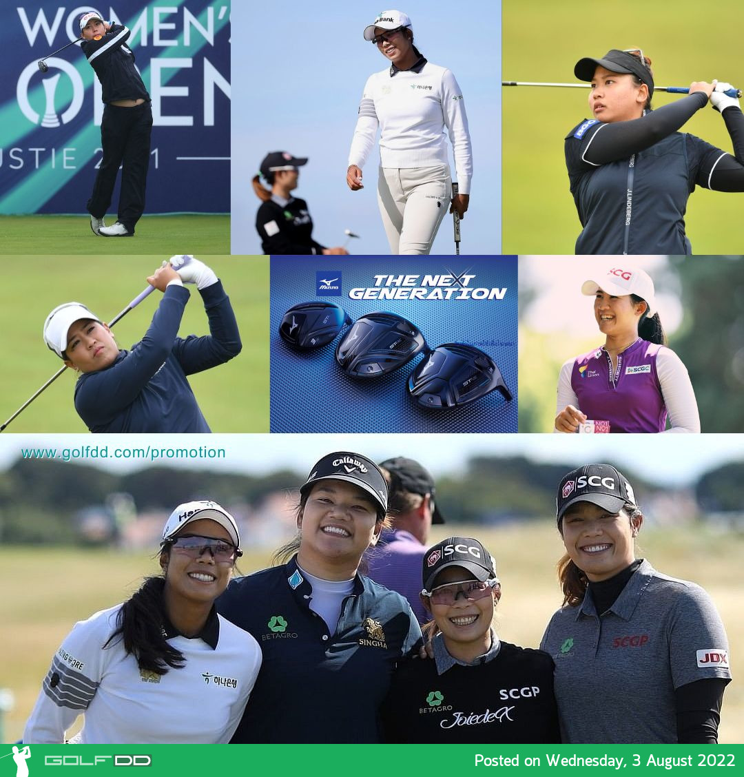 เช็คฟอร์ม 8 สาวไทย ในเมเจอร์สุดท้ายของปี AIG Women’s Open ชิงเงินรางวัล ...