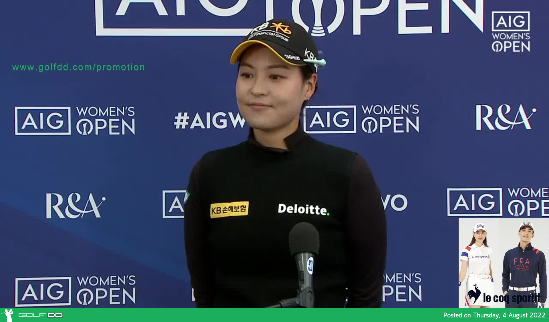 อิน กี ชุน มือ 11 ของโลก ออกสตาร์ทเมเจอร์สุดท้ายของปี AIG Women’s Open 