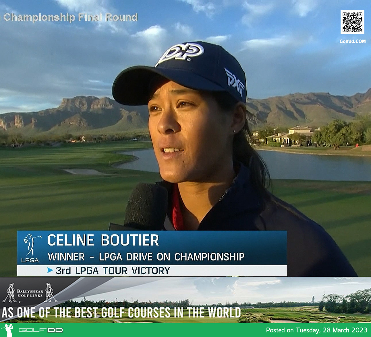 ชม Highlights Celine Boutier Final Round 2023 LPGA Drive On Championship 