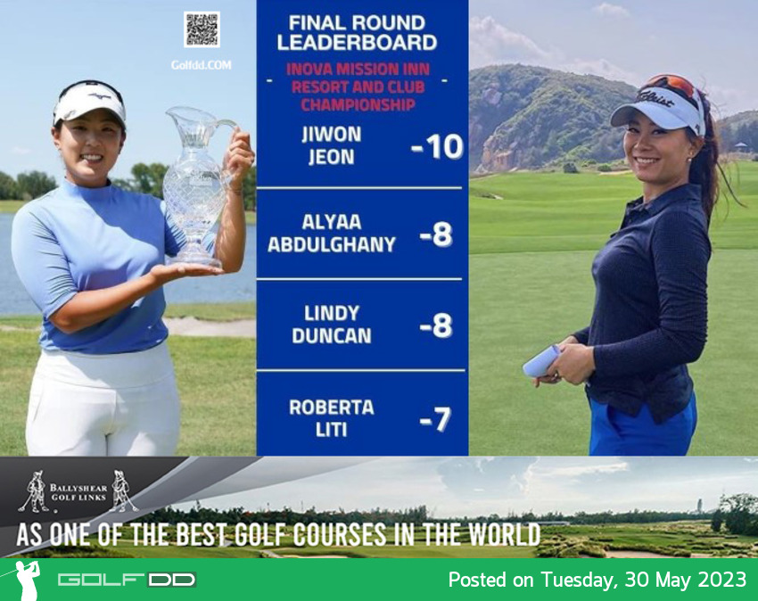 โปรไบรท์ ภิญญาดา ผลงานดีสุดสาวไทย Epson Tour ทัวร์รองของLPGA รายการ INOVA MISSION INN RESORT AND CLUB CHAMPIONSHIP 2023 