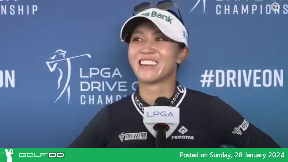 ลิเดีย โค กำลังเตรียมตัวสู่รอบสุดท้ายของ LPGA Drive On Championship ที่สนาม Bradenton Country Club 