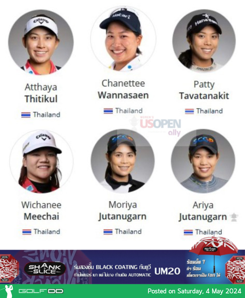 ยินดีกับ“โม” Moriya Jutanugarn และ “แจน” Wichanee Meechai คว้า Qualifier ได้เป็นผู้เล่นใน 2024 U.S. Women’s Open 