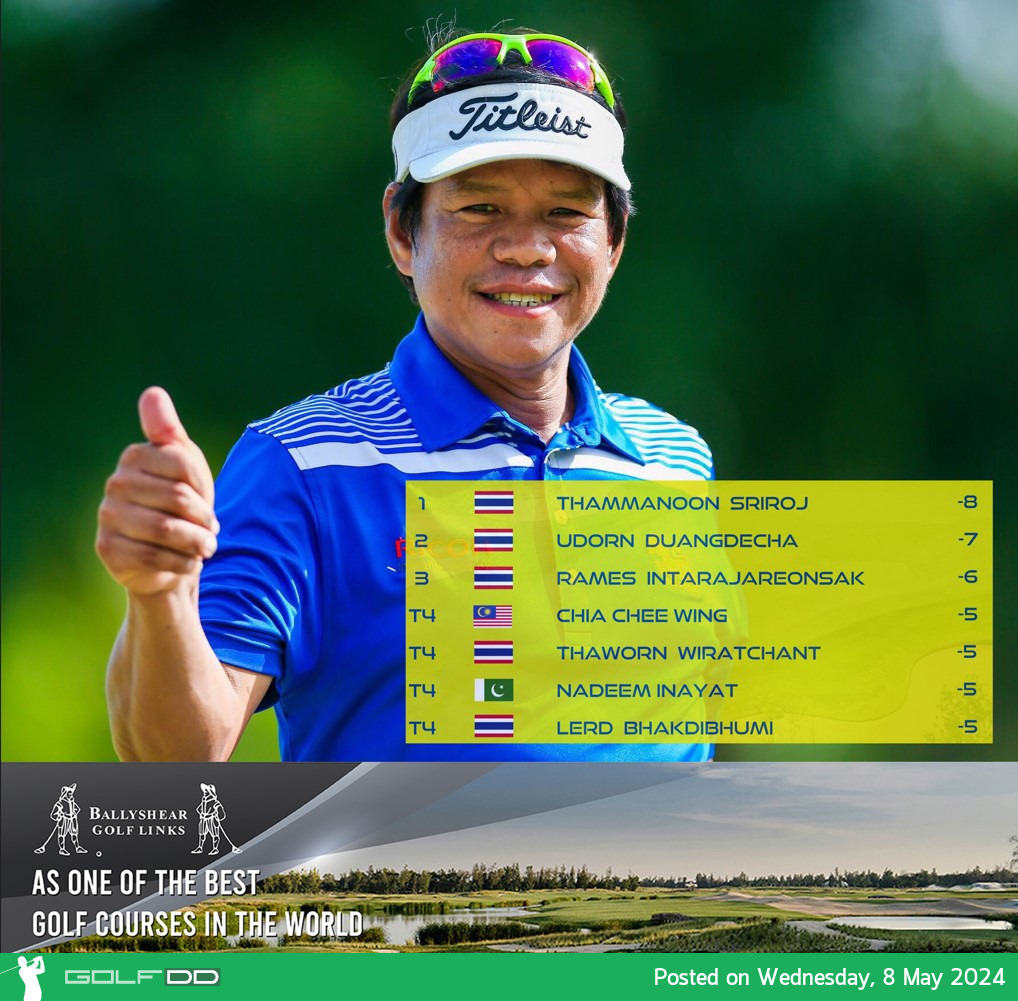 วันแรก รายการ 3rd SINGHA-SAT Thailand Champions Tour 2024 