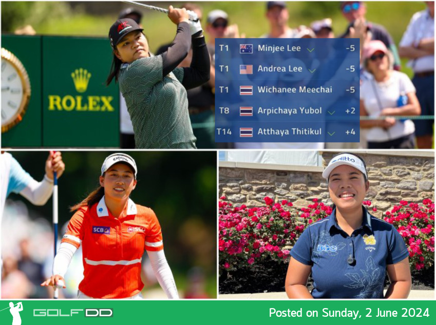 ลุ้นต่อ "โปรแจน" วิชาณี มีชัย รั้งตำแหน่งผู้นำร่วม รอบที่สาม  U.S. Women’s Open presented by Ally 