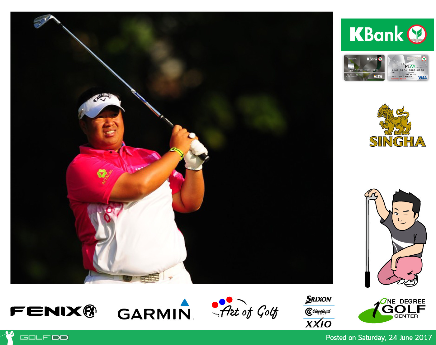 Golf European Tour BMW International Open โปรอาร์มคนเดียวที่ผ่านเข้ารอบ 