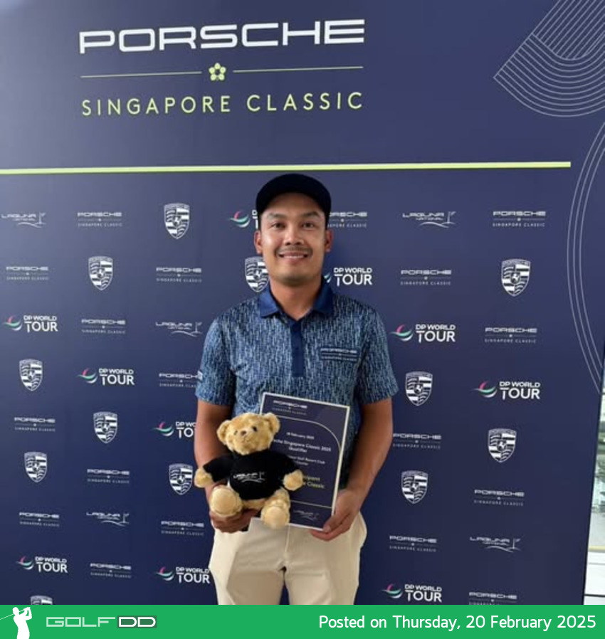 "โปรเจมส์" เนติพงศ์ คว้าตั๋วลุย DP World Tour หลังซิวแชมป์รอบคัดเลือก Porsche Singapore Classic 