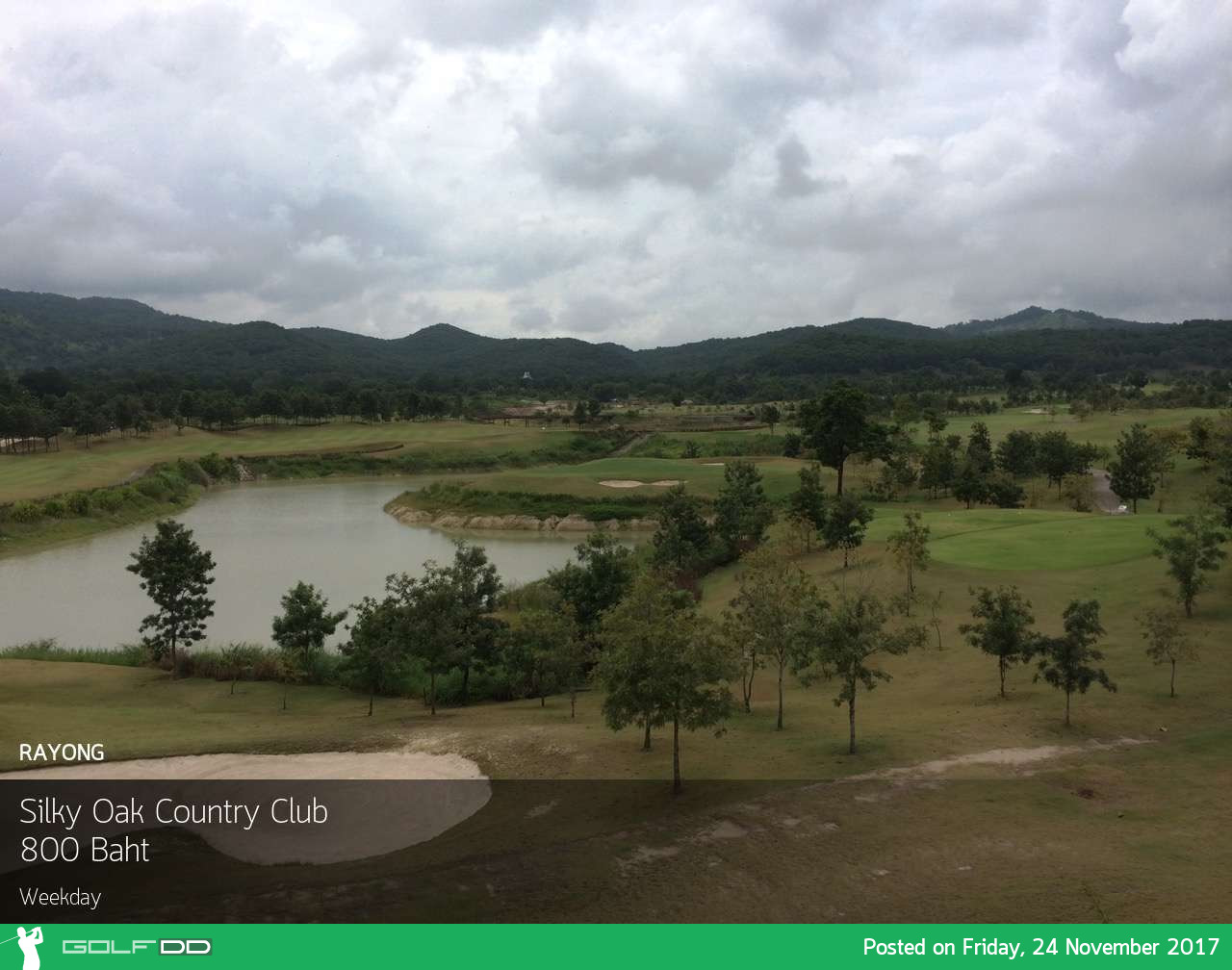 Silky Oak Country Club - สนามน่าออกรอบย่านชลบุรี  เลยเอาท์ คุณภาพ กรีนฟี ไม่ถึงพัน วันธรรมดา 